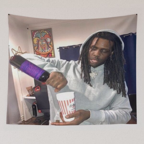 Item preview, Chief Keef Sticker (Pouring) designed and sold by DartsDopePrints.