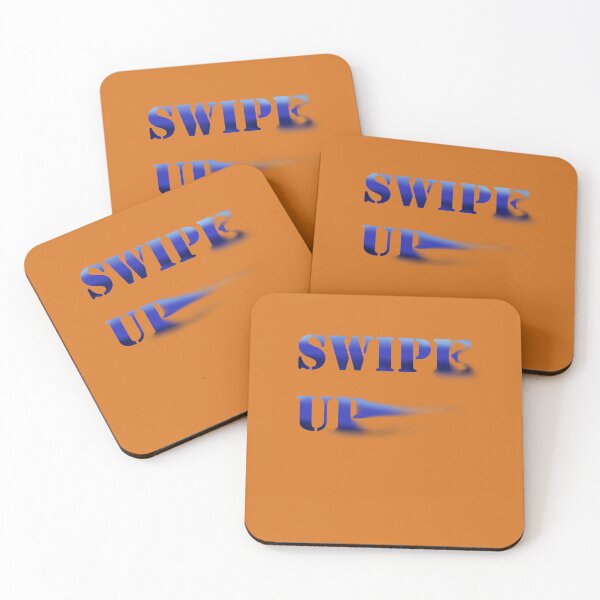 Item preview, Blue Swipe up quote designed and sold by Wish Design.