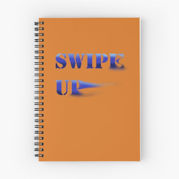 Item preview, Blue Swipe up quote designed and sold by Wish Design.