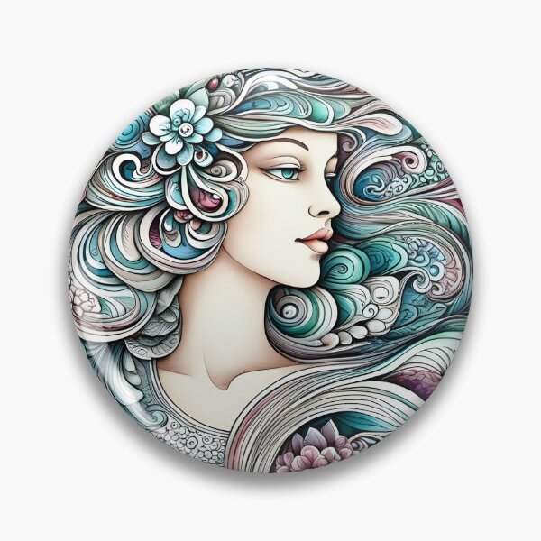 Item preview, lady of flora art designed and sold by aliraweb.
