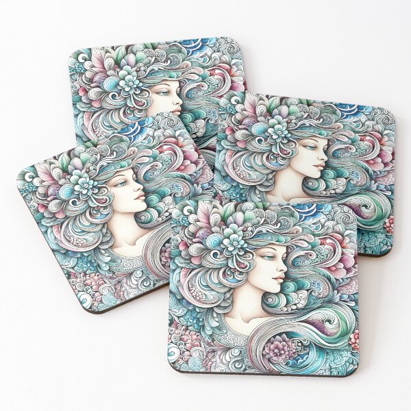Item preview, lady of flora art designed and sold by aliraweb.