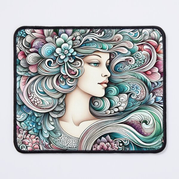 Item preview, lady of flora art designed and sold by aliraweb.