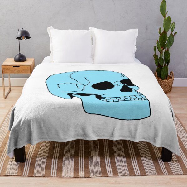 Item preview, skull (blue) designed and sold by edajylix.