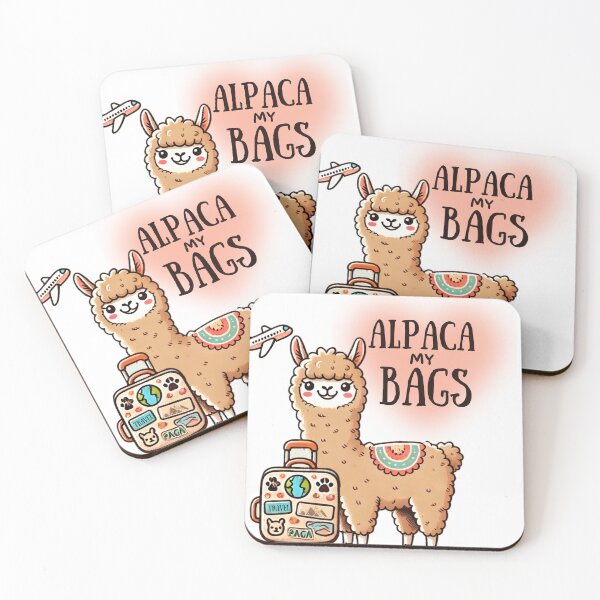 Item preview, Alpaca My Bags Cheeky Pun Art designed and sold by Podartfulpress.