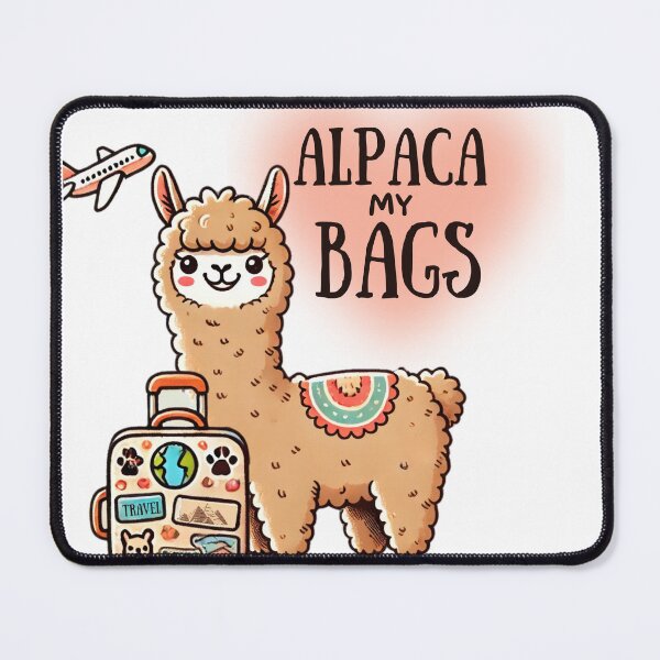 Item preview, Alpaca My Bags Cheeky Pun Art designed and sold by Podartfulpress.
