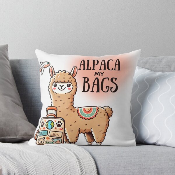Item preview, Alpaca My Bags Cheeky Pun Art designed and sold by Podartfulpress.