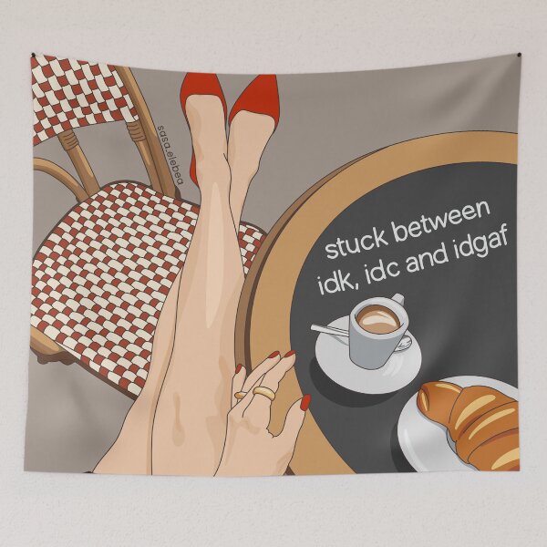 Item preview, Stuck in between idk, idc and idgaf  by Sasa elebea designed and sold by Sabrina Brugmann.