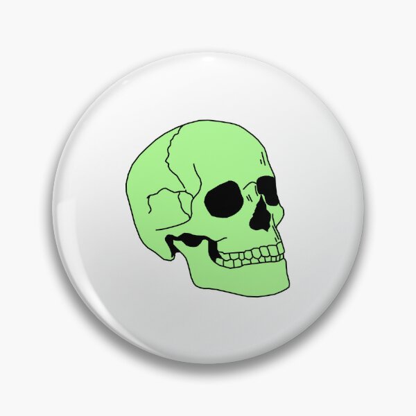 Item preview, skull (green) designed and sold by edajylix.