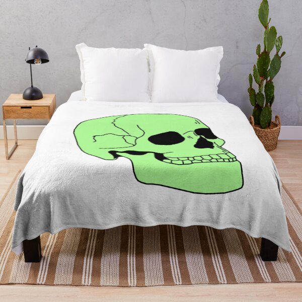 Item preview, skull (green) designed and sold by edajylix.