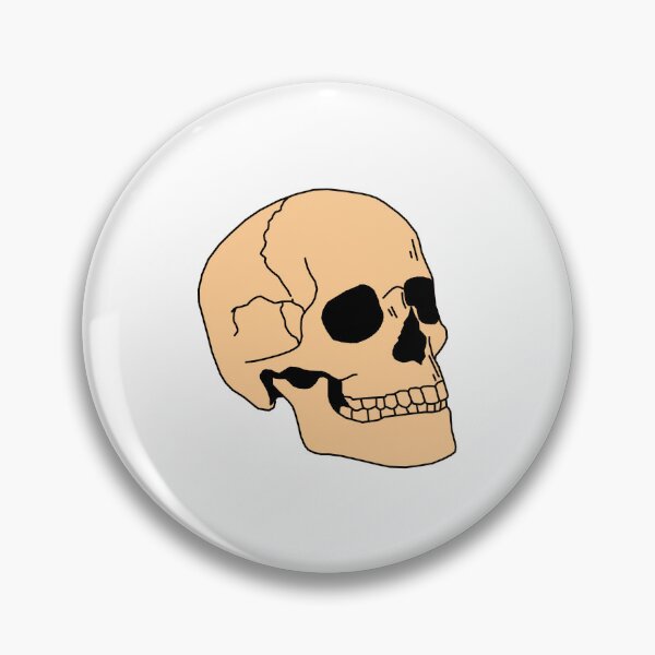 Item preview, skull (orange) designed and sold by edajylix.
