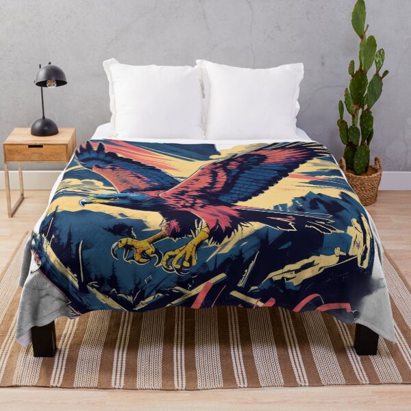 Item preview, Majestic Eagle In Mid-Flight With Neon Noir Style designed and sold by estampavibe.