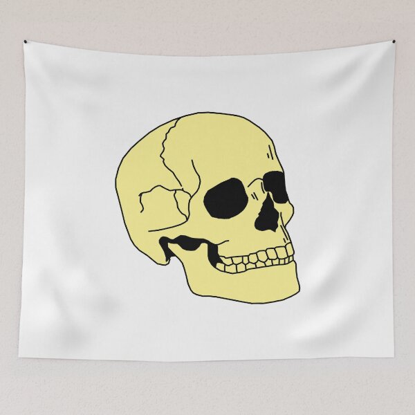 Item preview, skull (yellow) designed and sold by edajylix.