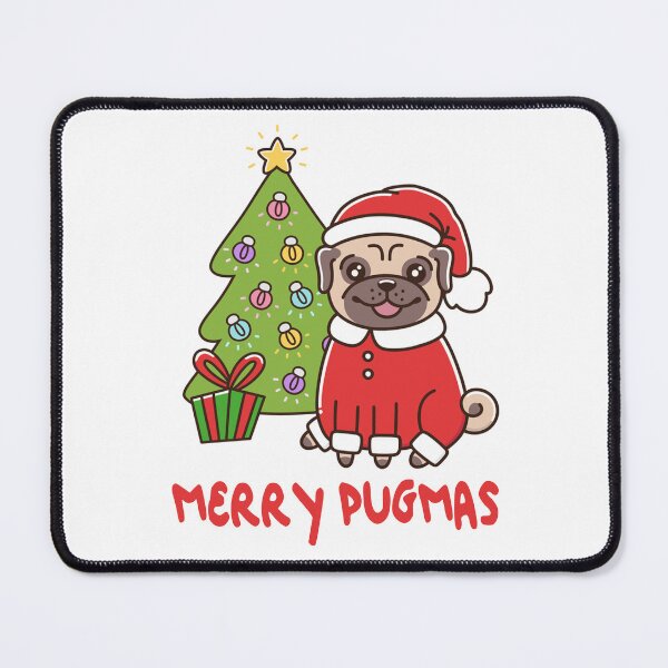 Item preview, Cute Pug Merry Christmas, Merry PUGMAS designed and sold by DogGarden.
