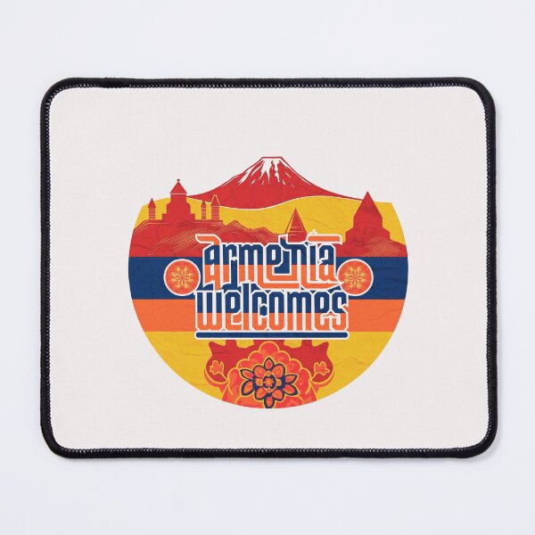 Item preview, Armenia Welcomes Flag Map designed and sold by AnimalsDH305.