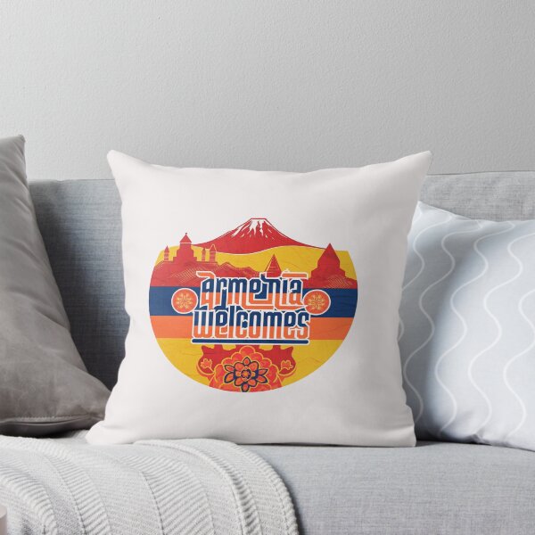 Item preview, Armenia Welcomes Flag Map designed and sold by AnimalsDH305.