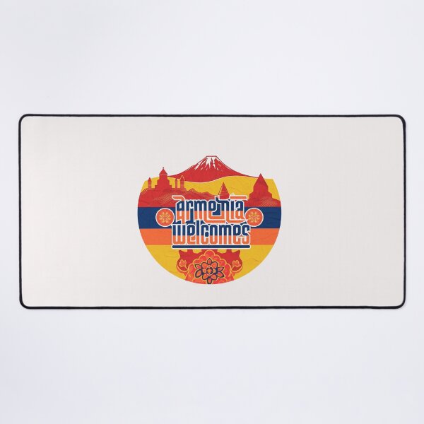 Item preview, Armenia Welcomes Flag Map designed and sold by AnimalsDH305.