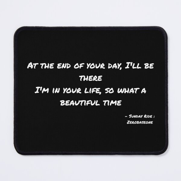 Item preview, Sunday Ride By Zerobaseone Lyrics designed and sold by ArtRaftPro.