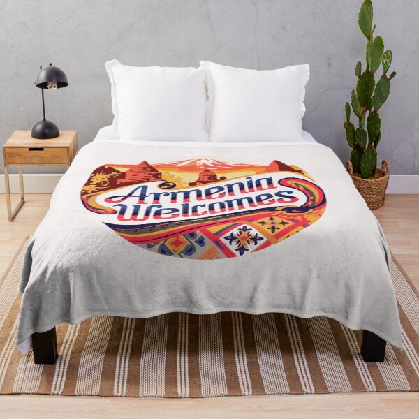 Item preview, Armenia Welcomes Flag Map designed and sold by AnimalsDH305.