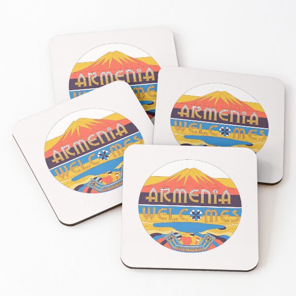 Item preview, Armenia Welcomes Flag Map designed and sold by AnimalsDH305.