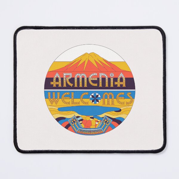 Item preview, Armenia Welcomes Flag Map designed and sold by AnimalsDH305.