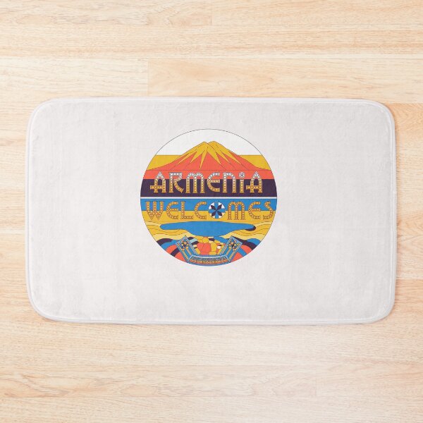 Item preview, Armenia Welcomes Flag Map designed and sold by AnimalsDH305.