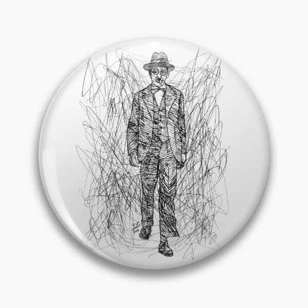 Item preview, FERNANDO PESSOA - watercolor portrait .1 designed and sold by lautir.