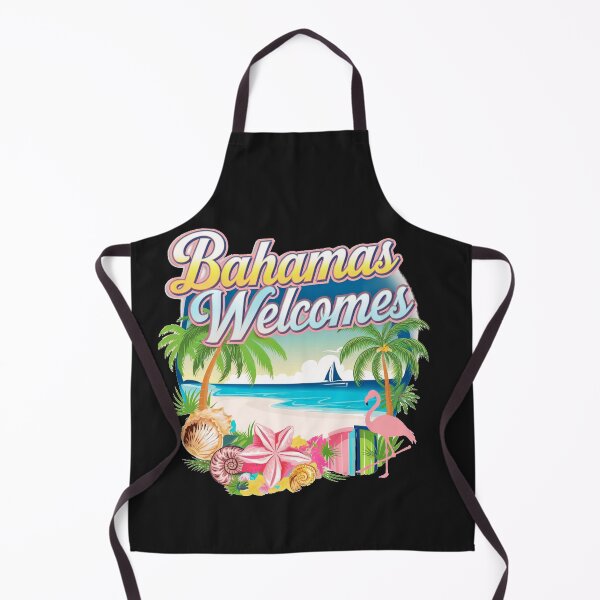 Item preview, Bahamas Welcomes Flag Map designed and sold by AnimalsDH305.