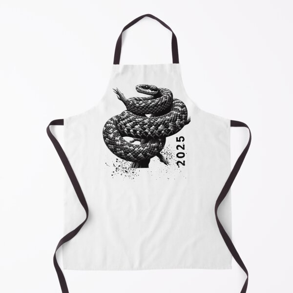 Item preview, Snake Symbol Of The New Year 2025 Chinese Zodiac Black & White Snake Silhouette New Year 2025 Matching Gift designed and sold by FunnySunny T-Shirts.