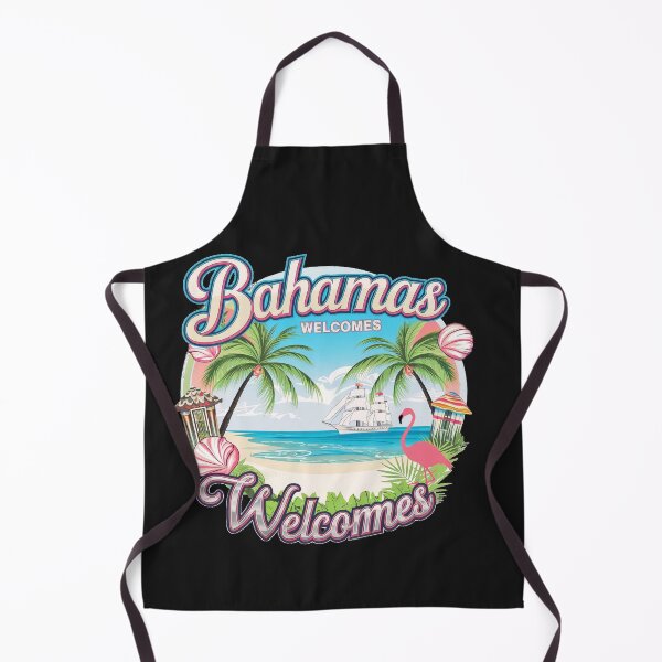 Item preview, Bahamas Welcomes Flag Map designed and sold by AnimalsDH305.