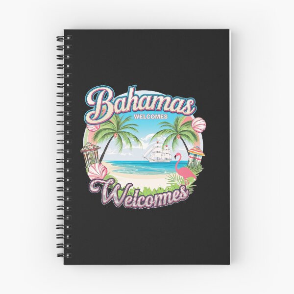 Item preview, Bahamas Welcomes Flag Map designed and sold by AnimalsDH305.