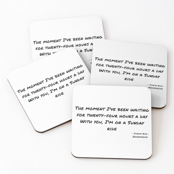 Item preview, Sunday Ride By Zerobaseone Lyrics designed and sold by ArtRaftPro.