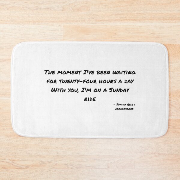 Item preview, Sunday Ride By Zerobaseone Lyrics designed and sold by ArtRaftPro.