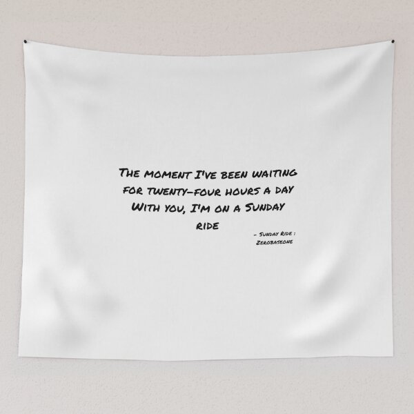 Item preview, Sunday Ride By Zerobaseone Lyrics designed and sold by ArtRaftPro.