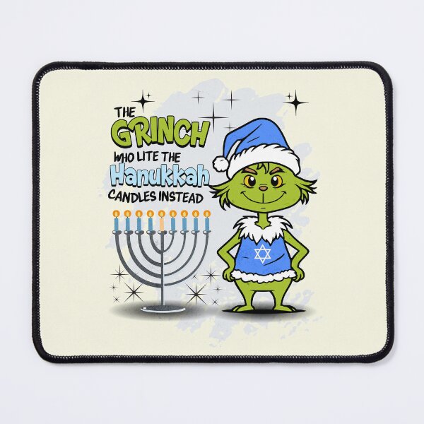 Item preview, The Grinch who lite the Hanukkah Candles instead- Happy Hanukkah designed and sold by Tee-Craftify.