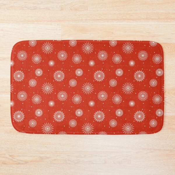 Item preview, Snowflakes on Warm Red designed and sold by JaygiesDesign.