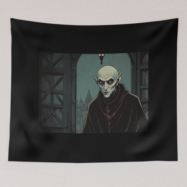 Item preview, Nosferatu Vampire in his dark castle designed and sold by Vintage Designs +.