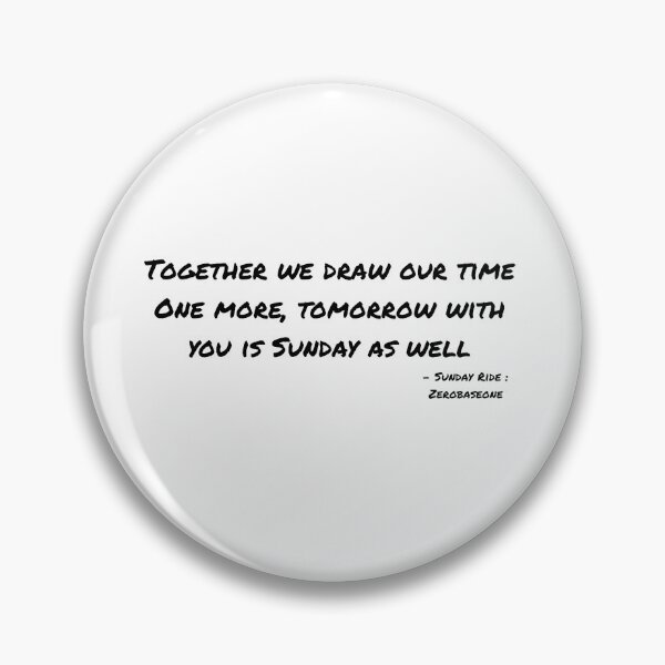 Item preview, Sunday Ride By Zerobaseone Lyrics designed and sold by ArtRaftPro.