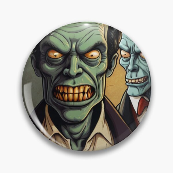 Item preview, pair of  Zombies Cartoon art designed and sold by Vintage Designs +.