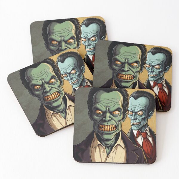 Item preview, pair of  Zombies Cartoon art designed and sold by Vintage Designs +.