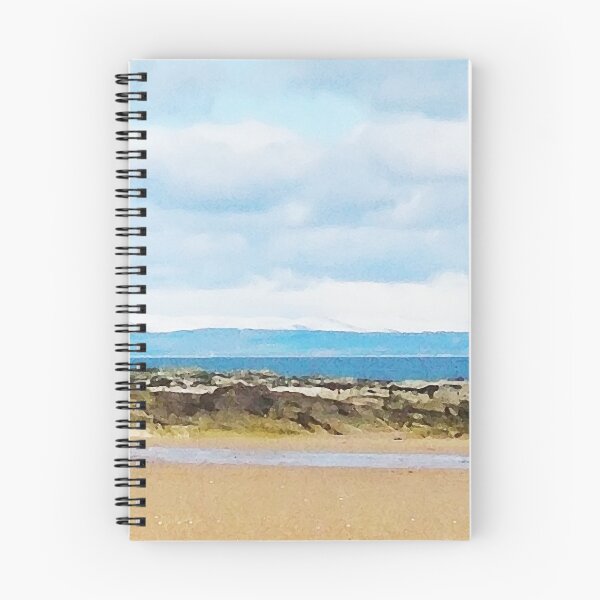 Item preview, Fife beach painterly style print designed and sold by LittleBettyMakes.