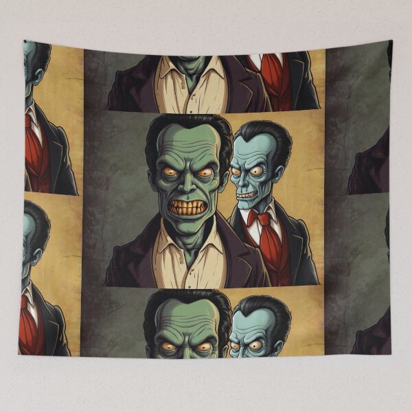 Item preview, pair of  Zombies Cartoon art designed and sold by Vintage Designs +.