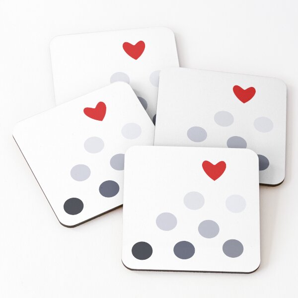Item preview, Lucky Seven Dots and One Pure Heart, Unique designed and sold by villacreativa.