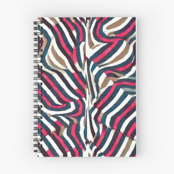 Item preview, colorfull op art pattern in red, blue, white, brown designed and sold by ruiztiger70.