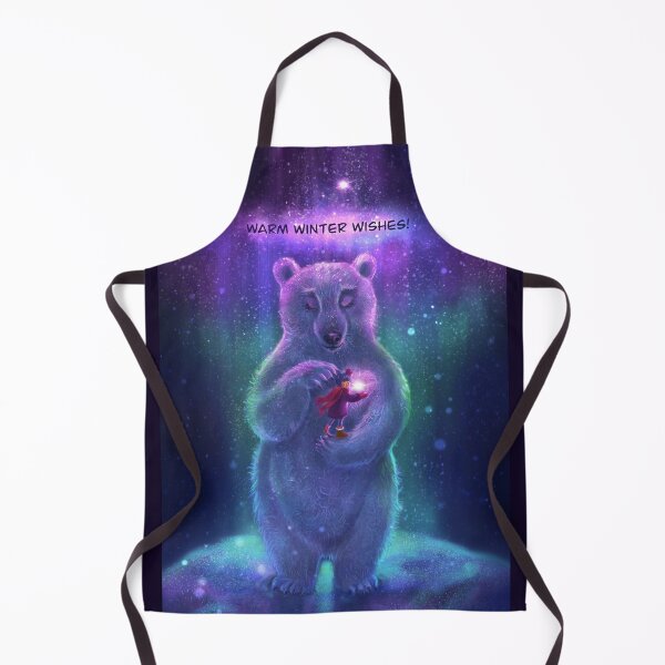 Item preview, Polar Bear & Little Girl Warm Winter Wishes designed and sold by Fantasy Illustrations & Fan Art.