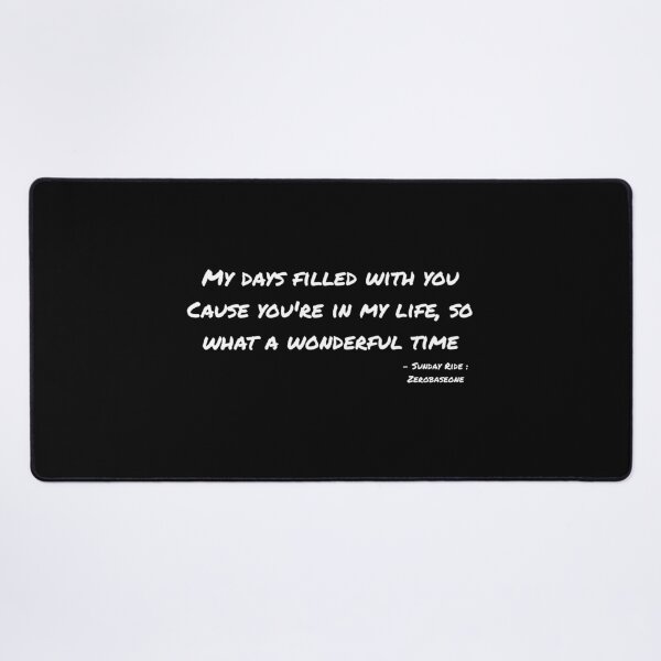 Item preview, Sunday Ride By Zerobaseone Lyrics designed and sold by ArtRaftPro.