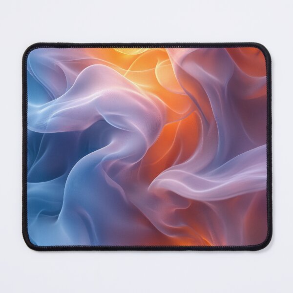 Item preview, Flowing Waves of Color – Soft Abstract in Blue, Purple, and Orange Hues designed and sold by gooseprinttees.