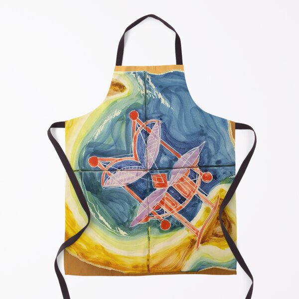 Item preview, House on water by the beach. Plan. Handpainted tiles. designed and sold by Tereza Pilar Art.