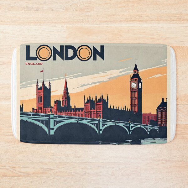 Item preview, Vintage style London Travel Poster designed and sold by WalkersSnaps.