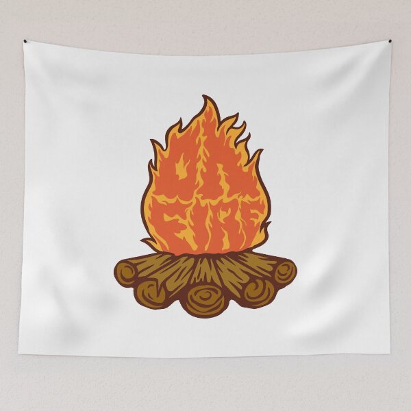 Item preview, ON FIRE BONFIRE TYPOGRAPHY designed and sold by NGAULASTUDIO.