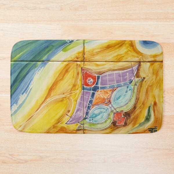 Item preview, House on the beach. handpainted tiles. Plan designed and sold by Tereza Pilar  Art.